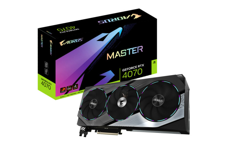 4070 Gigabyte AORUS RTX MASTER 12GB/3xDP/HDMI