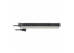 Brennenstuhl Alu-Line 19" PDU 10A met 12x C13 stopcontacten en C14 UPS-stekker