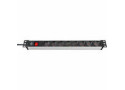 Brennenstuhl Alu-Line 19" PDU 16A met 8x Type F stopcontacten met schakelaar