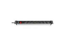 Brennenstuhl Alu-Line 19" PDU 16A met 8x Type F stopcontacten met schakelaar