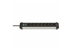 Brennenstuhl Alu-Line PDU 16A met 8x Type F stopcontacten met schakelaar