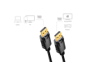 DisplayPort 1.2 --> DisplayPort 1.00m 4K/60Hz LogiLink