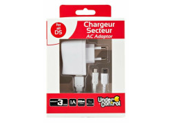 Under Control Charger DS Lite / Dsi / DSi XL / 3DS / 3DS XL / New 3DS XL White