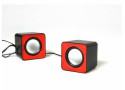 Media-Tech 6W stereo speakers USB rood