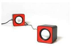 Media-Tech 6W stereo speakers USB rood