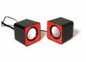 Media-Tech 6W stereo speakers USB rood