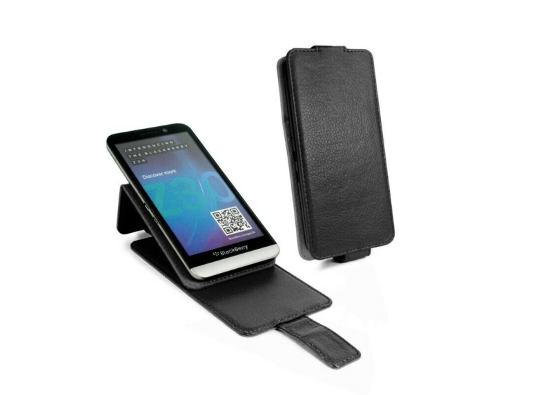 Tuff-Luv Uni-Fit Universal Faux Leren case cover & stand voor Smartphones - Zwart