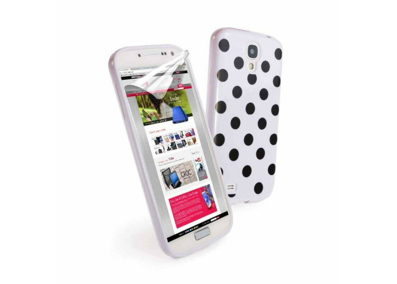 Tuff-Luv Gel &#039;Polka&#039; case Samsung Galaxy S4 wit