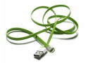 Boompods Cables Flatline Micro USB for Android, Green