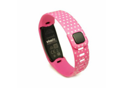 Tuff-Luv Bandje Voor Garmin Vivofit 1 en 2 Groot - Roze met Stippen