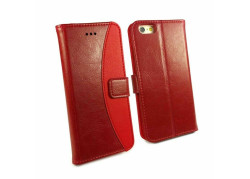 Tuff-LuvLeren Slim-Stand Portemonnee Hoesje Voor Iphone 6 Plus / 6s Plus - Rood