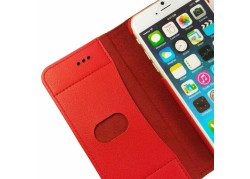 Tuff-LuvLeren Slim-Stand Portemonnee Hoesje Voor Iphone 6 Plus / 6s Plus - Rood