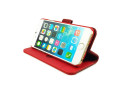 Tuff-LuvLeren Slim-Stand Portemonnee Hoesje Voor Iphone 6 Plus / 6s Plus - Rood