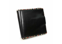 Alston Craig echt vintage lederen RFID blokkerende/ NFC ID Mens Tec portemonnee- Zwart