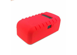 Tuff-Luv Silicone Gel bescherm hoes voor Garmin Varia Light- Rood