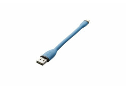 Boompods Flex - Micro USB Oplaad en Synchroniseer Kabel voor Android 12,5 CM Blauw