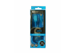 Boompods USB C naar USB A Female Adapter 1 Meter Blauw