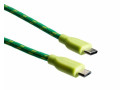 Boompods USB C naar Micro USB Retro Kabel Groen