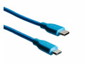 Boompods USB C naar Micro USB Retro Kabel Blauw