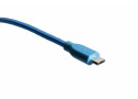 Boompods USB C naar Micro USB Retro Kabel Blauw