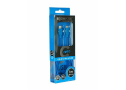 Boompods USB C naar Micro USB Retro Kabel Blauw