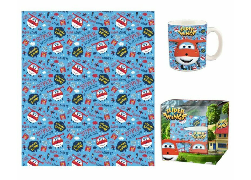 Super Wings Cadeauset (Mok en Deken)