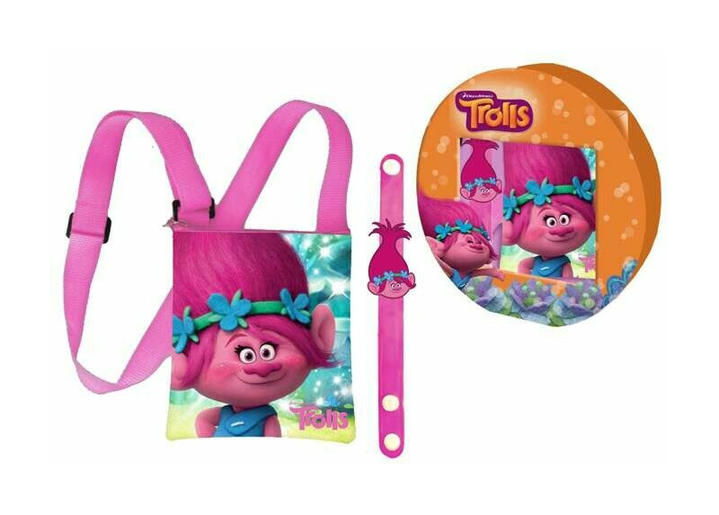 Trolls - Cadeauset - Poppy - Schoudertas - Armband