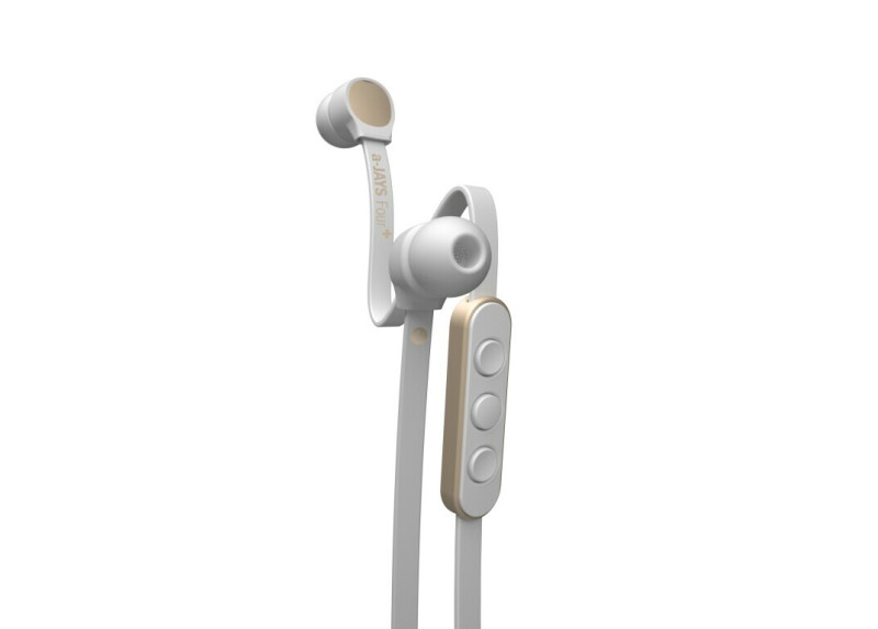 a-JAYS Four+ - In-Ear Koptelefoon - Gemaakt voor Apple iOS iPod / iPhone / iPad - Wit & Goud