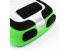 Tuff-Luv - Siliconen Twin Dubbellaagse Skin Case - Voor de Garmin Edge 820 - Groen / Zwart