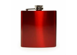 E-Volve - RVS Heupfles - 180 ml - Rood