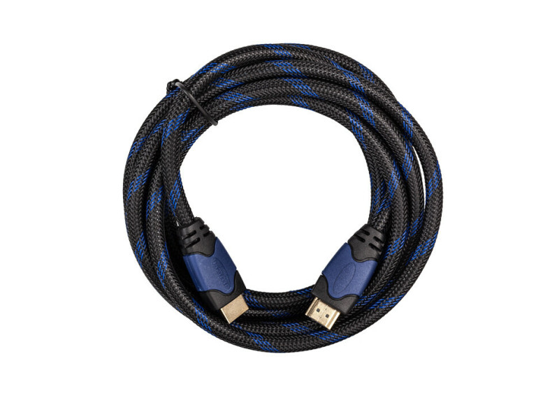 HDMI-kabel 4K Ultra HD - PS4/PS3 - 3 meter - blauw/zwart