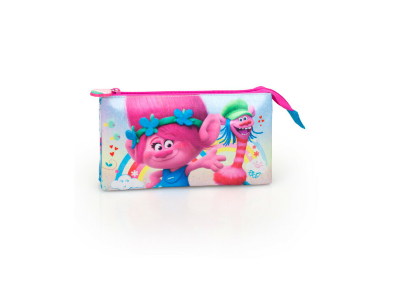 Trolls - Etui - 3 vakken - 22 cm