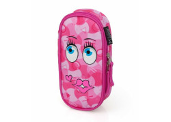 Delbag - Gezicht - Kus - Etui - 21 cm - Roze