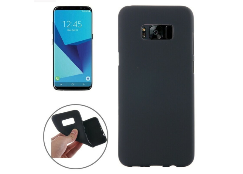 Tuff-Luv - Zachte TPU Case - Voor de Samsung Galaxy S8 Plus - Zwart