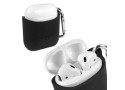 Tuff-luv - Siliconen hoesje voor de Apple airpods headphones - zwart