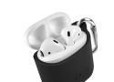 Tuff-luv - Siliconen hoesje voor de Apple airpods headphones - zwart