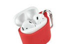 Tuff-luv - Siliconen hoesje voor de Apple airpods headphones - rood