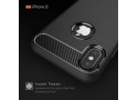 Tuff-luv - Carbon Fiber stijl TPU, beschermende en Schockbestendige achterkant voor de Apple iPhone X case - zwart