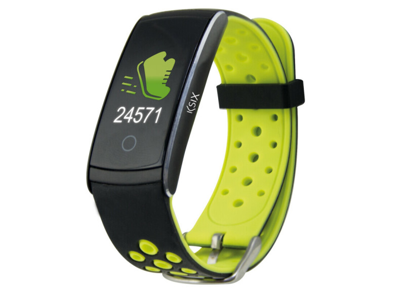 Fitness Sporthorloge - Band voor Onderwater - Hartslagmeter - Zwart met Groen