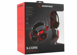 Rampage SN-R5 X-Core Gaming headset zwart met rood