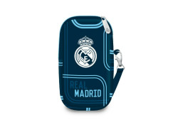 Real Madrid - Polyester tasje voor mobiel - 14 cm hoog - Blauw