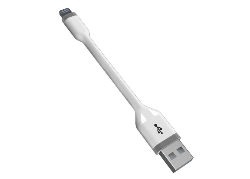 Ksix data kabel en MFI mini lader - 10 cm - wit