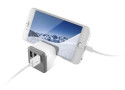 Ksix - 3 USB Stopcontact Splitter met houder en SmartCharge - Wit