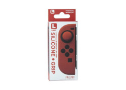 Joy Con Controller Silicone Skin - Links - Rood + Grips - Nintendo Switch - Switch OLED