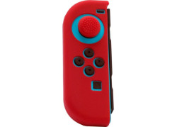 Joy Con Controller Silicone Skin - Links - Rood + Grips - Nintendo Switch - Switch OLED