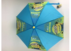 Minions - Kinder - Paraplu - 74 cm - Blauw en geel