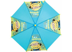 Minions - Kinder - Paraplu - 74 cm - Blauw en geel