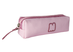 Half Glitter Pink etui - 22 cm breed