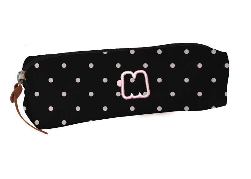 Dots Pink etui - 22 cm breed