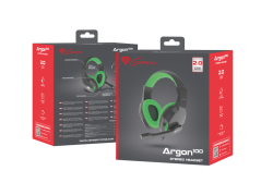 Genesis Argon 100 stereo headset - 3,5 mm jack - Groen